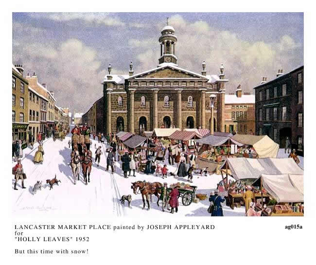 LANCASTER MARKET PLACE painted by JOSEPH APPLEYARD