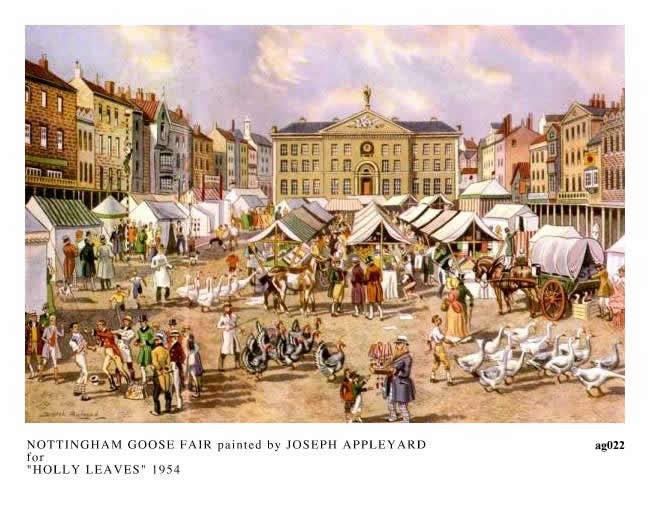 NOTTINGHAM GOOSE FAIR painted by JOSEPH APPLEYARD