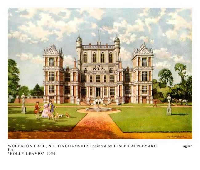 WOLLATON HALL, NOTTINGHAMSHIRE painted by JOSEPH APPLEYARD