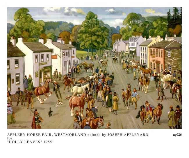 APPLEBY HORDE FAIR, WESTMORLAND painted by JOSEPH APPLEYARD