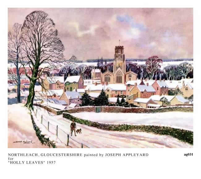 NORTHLEACH, GLOUCESTERSHIRE painted by JOSEPH APPLEYARD