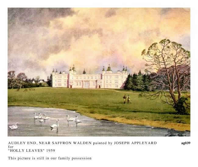 AUDLEY END, NEAR SAFFRON WALDEN painted by JOSEPH APPLEYARD