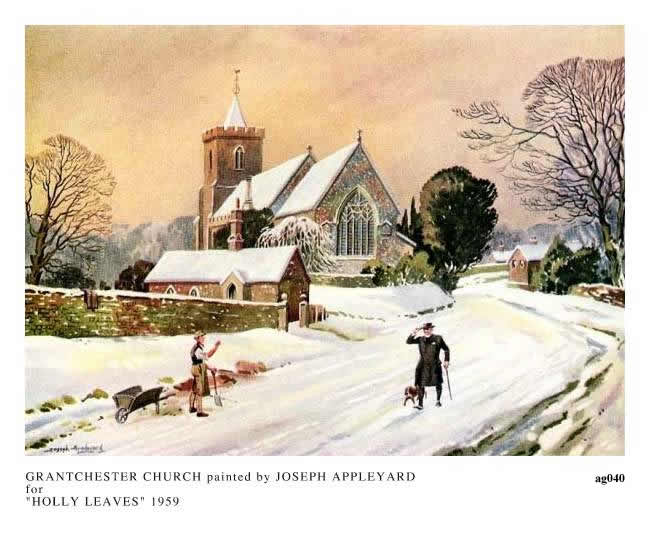 GRANTCHESTER CHURCH painted by JOSEPH APPLEYARD