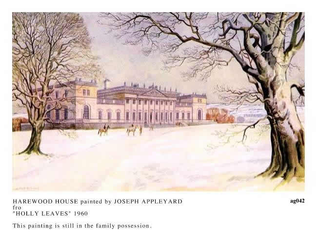 HAREWOOD HOUSE painted by JOSEPH APPLEYARD