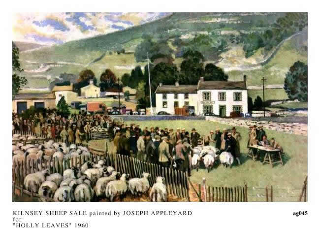 KILNSEY SHEEO SALE painted by JOSEPH APPLEYARD