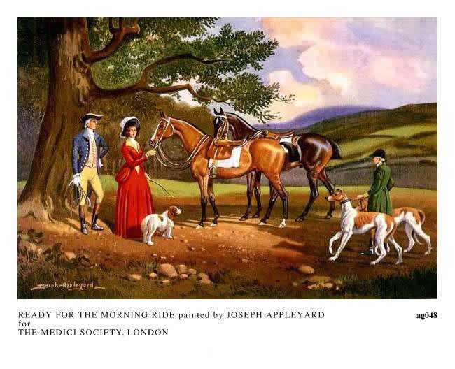 READY FOR THE MORNING RIDE painted by JOSEPH APPLEYARD