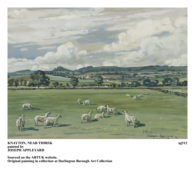 kNAYTON, NEAR THIRSK painted by JOSEPH APPLEYARD