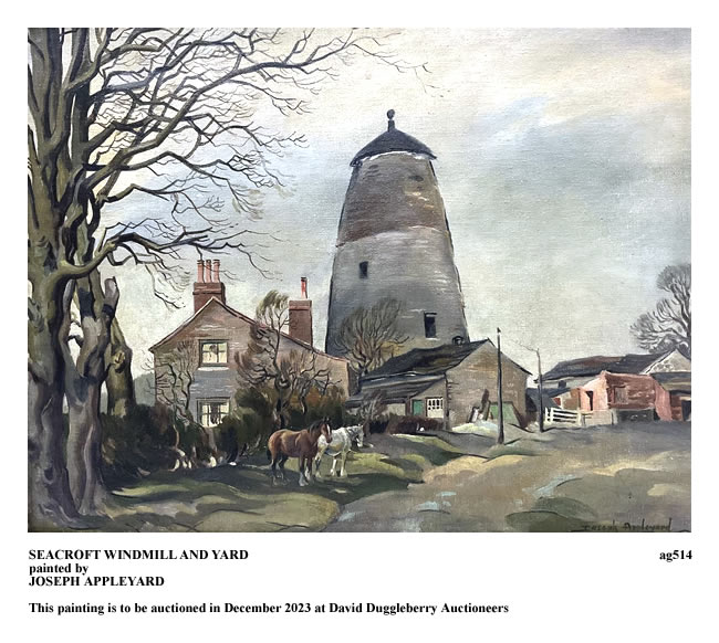 SEACROFT WINDMILL AND YARD painted by JOSEPH APPLEYARD