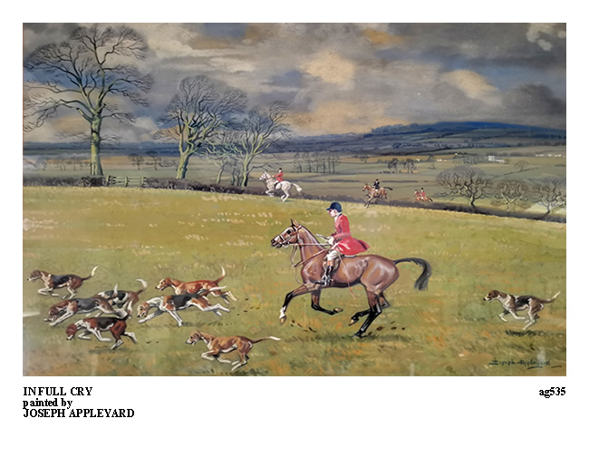 IN FULL CRY painted by JOSEPH APPLEYARD