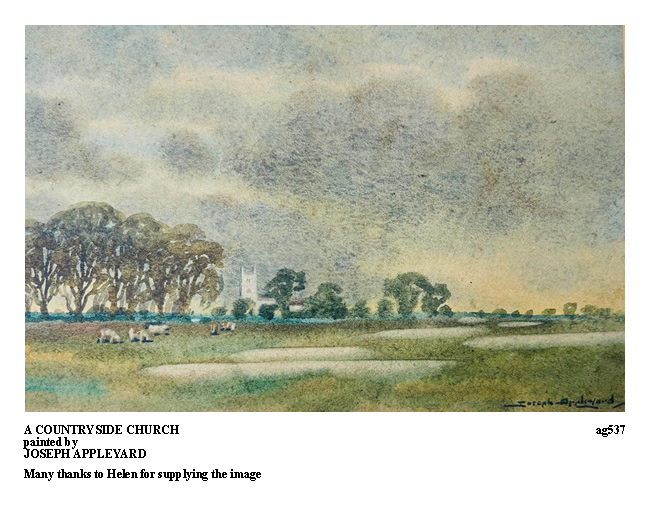 a COUNTRY CHURCH painted by JOSEPH APPLEYARD