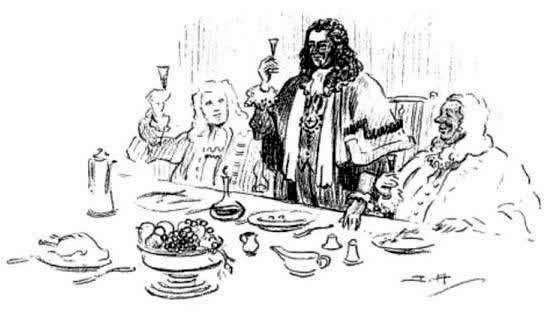 THE GUILDHALL DINNER by JOSEPH APPLEYARD