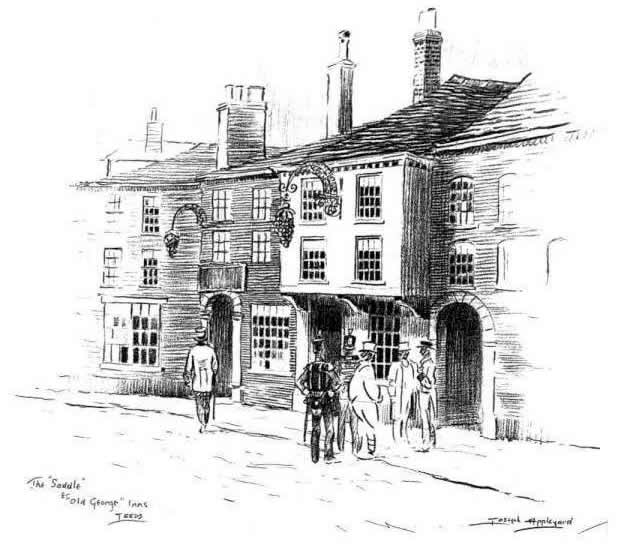 THE 'SADDLE' AND 'OLD GEORGE' INNS, LEEDS by JOSEPH APPLEYARD