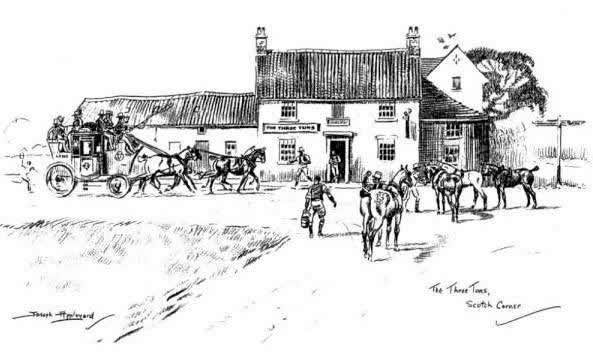 THE THREE TUNS. SCOTCH CORNER by JOSEPH APPLEYARD