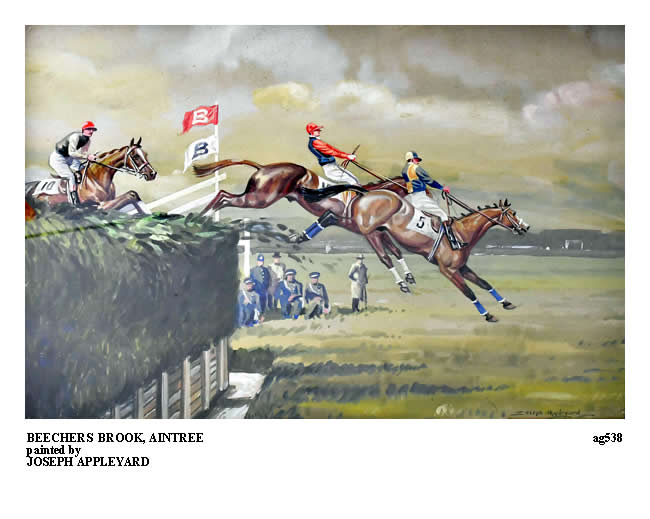 BEECHER BROOK, AINTREE painted by JOSEPH APPLEYARD