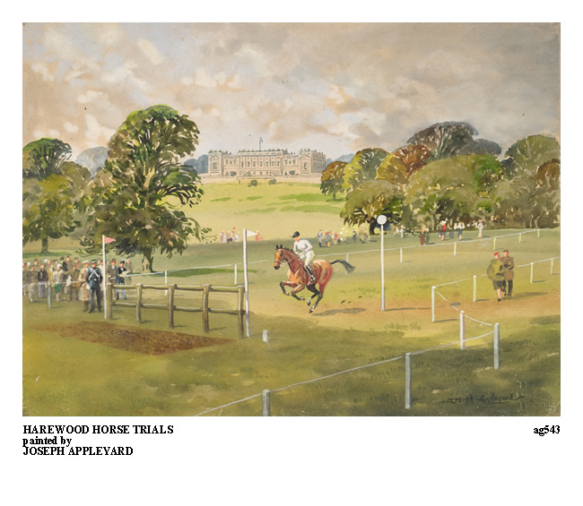 HAREWOOD HORSE TRIALS painted by JOSEPH APPLEYARD