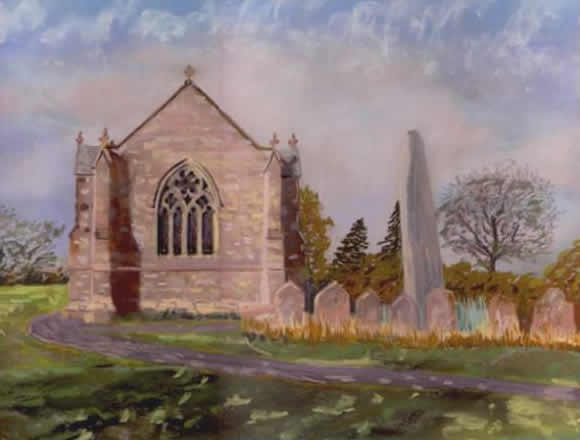 RUDSTON MONOLITH painted by DAVID APPLEYARD