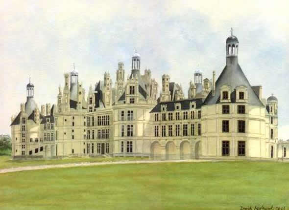 CHANBOURD, LOIR-ET-CHER, FRANCE painted by DAVID APPLEYARD