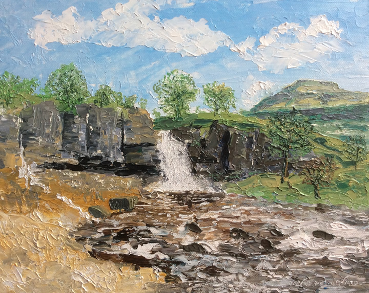 THORNTON FORCE, INGLETON FALLS painted by DAVID APPLEYARD