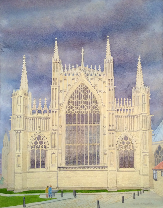 ONE OF YORK'S FINEST, EST WINDOW, YORK MINSTER painted by DAVID APPLEYARD